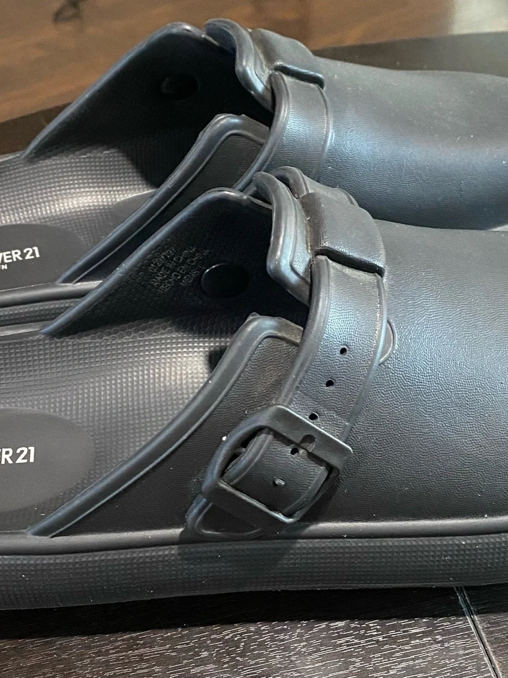 Forever 21 Black Slip-On Loafer Mules